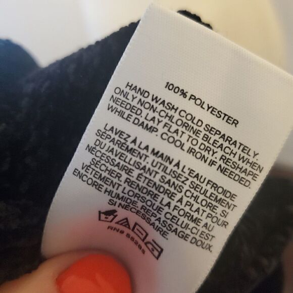 Express Black Chunky Crop Sweater Large - Picture 4 of 11